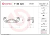 Bremssattelhaltersatz rechts Vorderachse links BREMBO F BK 023 Bild Bremssattelhaltersatz rechts Vorderachse links BREMBO F BK 023