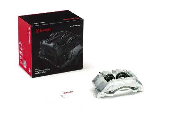 Bremssattel hinter der Achse Vorderachse links BREMBO F BR 034B Bild Bremssattel hinter der Achse Vorderachse links BREMBO F BR 034B