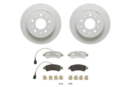 Bremsensatz, Scheibenbremse Hinterachse BREMBO KT 10 005 Bild Bremsensatz, Scheibenbremse Hinterachse BREMBO KT 10 005