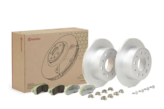 Bremsensatz, Scheibenbremse Hinterachse BREMBO KT 10 008 Bild Bremsensatz, Scheibenbremse Hinterachse BREMBO KT 10 008