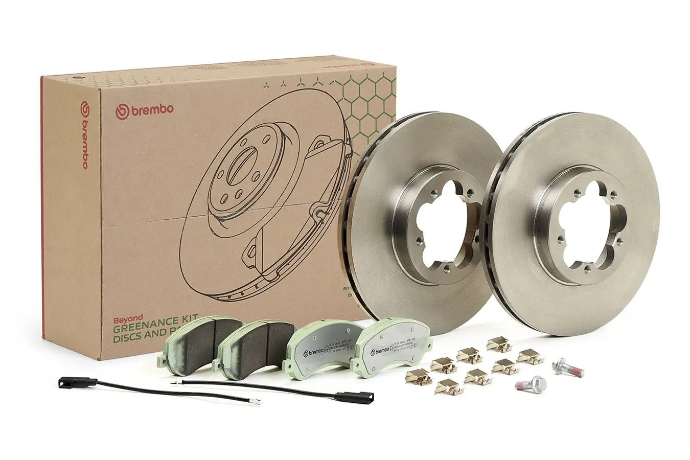 Bremsensatz, Scheibenbremse Vorderachse BREMBO KT 10 015