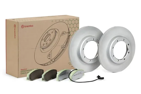 Bremsensatz, Scheibenbremse Hinterachse BREMBO KT 10 038 Bild Bremsensatz, Scheibenbremse Hinterachse BREMBO KT 10 038