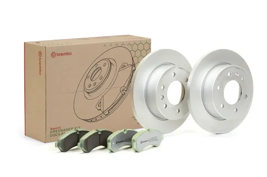 Bremsensatz, Scheibenbremse Hinterachse BREMBO KT 10 055 Bild Bremsensatz, Scheibenbremse Hinterachse BREMBO KT 10 055