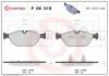 Bremsbelagsatz, Scheibenbremse Vorderachse BREMBO P 06 019