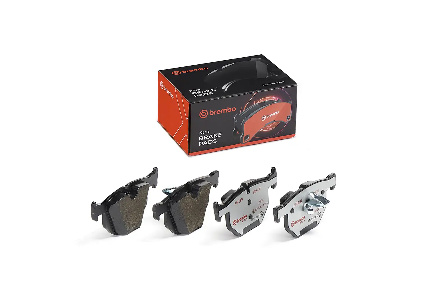 Bremsbelagsatz, Scheibenbremse Hinterachse BREMBO P 06 033X