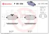 Bremsbelagsatz, Scheibenbremse Vorderachse BREMBO P 06 034 Bild Bremsbelagsatz, Scheibenbremse Vorderachse BREMBO P 06 034