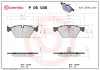 Bremsbelagsatz, Scheibenbremse Vorderachse BREMBO P 06 036 Bild Bremsbelagsatz, Scheibenbremse Vorderachse BREMBO P 06 036
