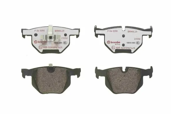 Bremsbelagsatz, Scheibenbremse Hinterachse BREMBO P 06 039X Bild Bremsbelagsatz, Scheibenbremse Hinterachse BREMBO P 06 039X