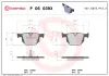 Bremsbelagsatz, Scheibenbremse Hinterachse BREMBO P 06 039X Bild Bremsbelagsatz, Scheibenbremse Hinterachse BREMBO P 06 039X