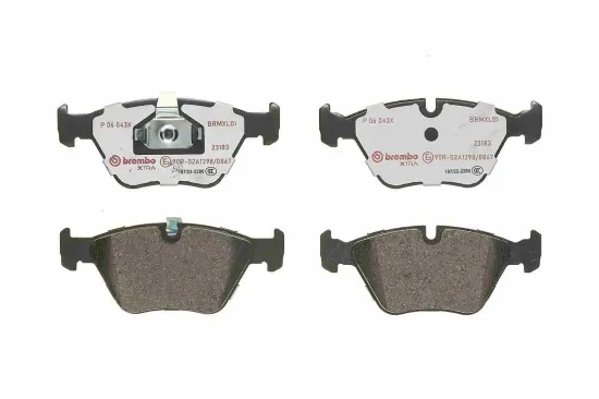 Bremsbelagsatz, Scheibenbremse Vorderachse BREMBO P 06 043X Bild Bremsbelagsatz, Scheibenbremse Vorderachse BREMBO P 06 043X