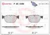 Bremsbelagsatz, Scheibenbremse Vorderachse BREMBO P 06 049X Bild Bremsbelagsatz, Scheibenbremse Vorderachse BREMBO P 06 049X