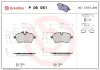 Bremsbelagsatz, Scheibenbremse Vorderachse BREMBO P 06 051 Bild Bremsbelagsatz, Scheibenbremse Vorderachse BREMBO P 06 051