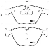 Bremsbelagsatz, Scheibenbremse Vorderachse BREMBO P 06 054