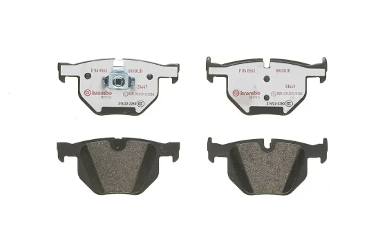 Bremsbelagsatz, Scheibenbremse Hinterachse BREMBO P 06 056X Bild Bremsbelagsatz, Scheibenbremse Hinterachse BREMBO P 06 056X