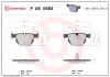 Bremsbelagsatz, Scheibenbremse Hinterachse BREMBO P 06 056X Bild Bremsbelagsatz, Scheibenbremse Hinterachse BREMBO P 06 056X