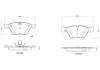 Bremsbelagsatz, Scheibenbremse Vorderachse BREMBO P 06 060X Bild Bremsbelagsatz, Scheibenbremse Vorderachse BREMBO P 06 060X