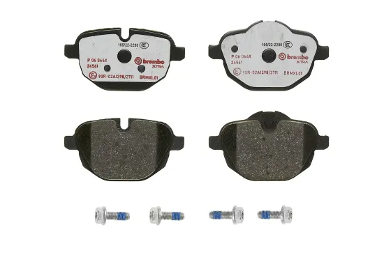 Bremsbelagsatz, Scheibenbremse Hinterachse BREMBO P 06 064X Bild Bremsbelagsatz, Scheibenbremse Hinterachse BREMBO P 06 064X