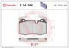 Bremsbelagsatz, Scheibenbremse Vorderachse BREMBO P 06 068