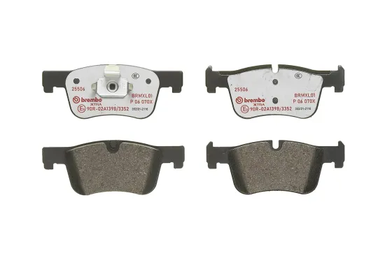 Bremsbelagsatz, Scheibenbremse Vorderachse BREMBO P 06 070X Bild Bremsbelagsatz, Scheibenbremse Vorderachse BREMBO P 06 070X