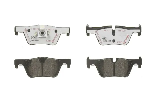 Bremsbelagsatz, Scheibenbremse Hinterachse BREMBO P 06 071X Bild Bremsbelagsatz, Scheibenbremse Hinterachse BREMBO P 06 071X