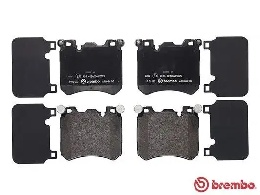 Bremsbelagsatz, Scheibenbremse Vorderachse BREMBO P 06 077 Bild Bremsbelagsatz, Scheibenbremse Vorderachse BREMBO P 06 077