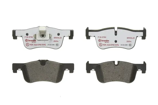Bremsbelagsatz, Scheibenbremse Vorderachse BREMBO P 06 078X Bild Bremsbelagsatz, Scheibenbremse Vorderachse BREMBO P 06 078X