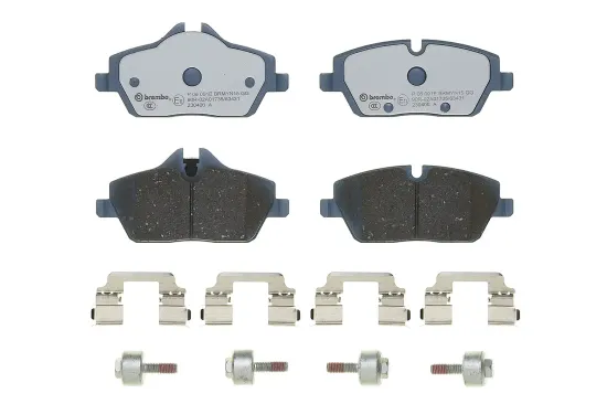 Bremsbelagsatz, Scheibenbremse Vorderachse BREMBO P 06 091E Bild Bremsbelagsatz, Scheibenbremse Vorderachse BREMBO P 06 091E