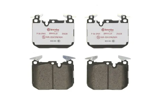 Bremsbelagsatz, Scheibenbremse Vorderachse BREMBO P 06 096X Bild Bremsbelagsatz, Scheibenbremse Vorderachse BREMBO P 06 096X