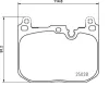 Bremsbelagsatz, Scheibenbremse Vorderachse BREMBO P 06 110 Bild Bremsbelagsatz, Scheibenbremse Vorderachse BREMBO P 06 110