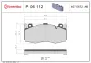 Bremsbelagsatz, Scheibenbremse Vorderachse BREMBO P 06 112 Bild Bremsbelagsatz, Scheibenbremse Vorderachse BREMBO P 06 112