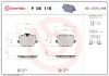 Bremsbelagsatz, Scheibenbremse BREMBO P 06 116 Bild Bremsbelagsatz, Scheibenbremse BREMBO P 06 116