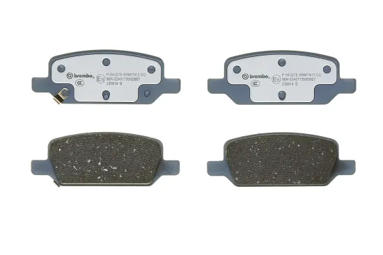 Bremsbelagsatz, Scheibenbremse Hinterachse BREMBO P 09 027E Bild Bremsbelagsatz, Scheibenbremse Hinterachse BREMBO P 09 027E