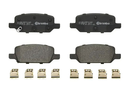 Bremsbelagsatz, Scheibenbremse Hinterachse BREMBO P 09 027 Bild Bremsbelagsatz, Scheibenbremse Hinterachse BREMBO P 09 027