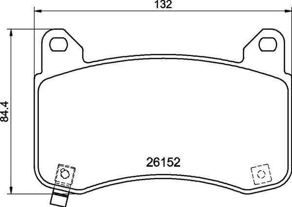Bremsbelagsatz, Scheibenbremse Vorderachse BREMBO P 09 029