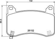 Bremsbelagsatz, Scheibenbremse Vorderachse BREMBO P 09 029