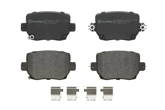 Bremsbelagsatz, Scheibenbremse Hinterachse BREMBO P 09 030 Bild Bremsbelagsatz, Scheibenbremse Hinterachse BREMBO P 09 030