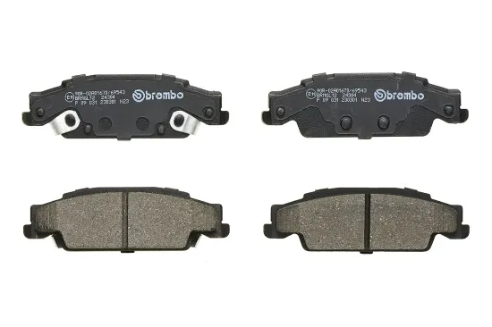 Bremsbelagsatz, Scheibenbremse Hinterachse BREMBO P 09 031 Bild Bremsbelagsatz, Scheibenbremse Hinterachse BREMBO P 09 031