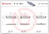 Bremsbelagsatz, Scheibenbremse Vorderachse BREMBO P 11 011 Bild Bremsbelagsatz, Scheibenbremse Vorderachse BREMBO P 11 011