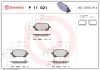 Bremsbelagsatz, Scheibenbremse BREMBO P 11 021 Bild Bremsbelagsatz, Scheibenbremse BREMBO P 11 021