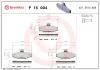 Bremsbelagsatz, Scheibenbremse Hinterachse BREMBO P 15 004 Bild Bremsbelagsatz, Scheibenbremse Hinterachse BREMBO P 15 004