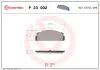 Bremsbelagsatz, Scheibenbremse Hinterachse BREMBO P 23 002 Bild Bremsbelagsatz, Scheibenbremse Hinterachse BREMBO P 23 002