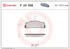 Bremsbelagsatz, Scheibenbremse Vorderachse BREMBO P 23 003