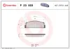 Bremsbelagsatz, Scheibenbremse Vorderachse BREMBO P 23 003 Bild Bremsbelagsatz, Scheibenbremse Vorderachse BREMBO P 23 003