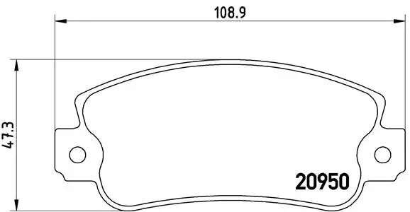 Bremsbelagsatz, Scheibenbremse BREMBO P 23 021