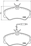 Bremsbelagsatz, Scheibenbremse BREMBO P 23 023