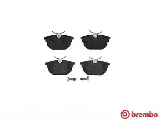 Bremsbelagsatz, Scheibenbremse Hinterachse BREMBO P 23 026 Bild Bremsbelagsatz, Scheibenbremse Hinterachse BREMBO P 23 026