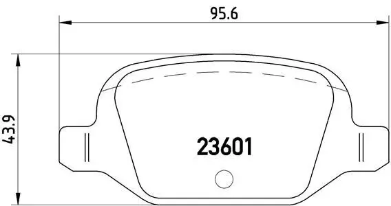 Bremsbelagsatz, Scheibenbremse BREMBO P 23 064