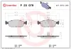 Bremsbelagsatz, Scheibenbremse Vorderachse BREMBO P 23 079 Bild Bremsbelagsatz, Scheibenbremse Vorderachse BREMBO P 23 079