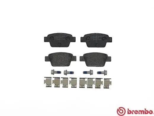 Bremsbelagsatz, Scheibenbremse Hinterachse BREMBO P 23 080 Bild Bremsbelagsatz, Scheibenbremse Hinterachse BREMBO P 23 080