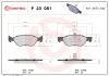 Bremsbelagsatz, Scheibenbremse Vorderachse BREMBO P 23 081 Bild Bremsbelagsatz, Scheibenbremse Vorderachse BREMBO P 23 081